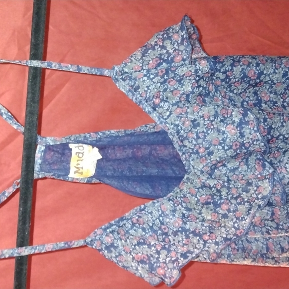 Mudd blue floral top size XL used in great condition - Picture 3 of 14